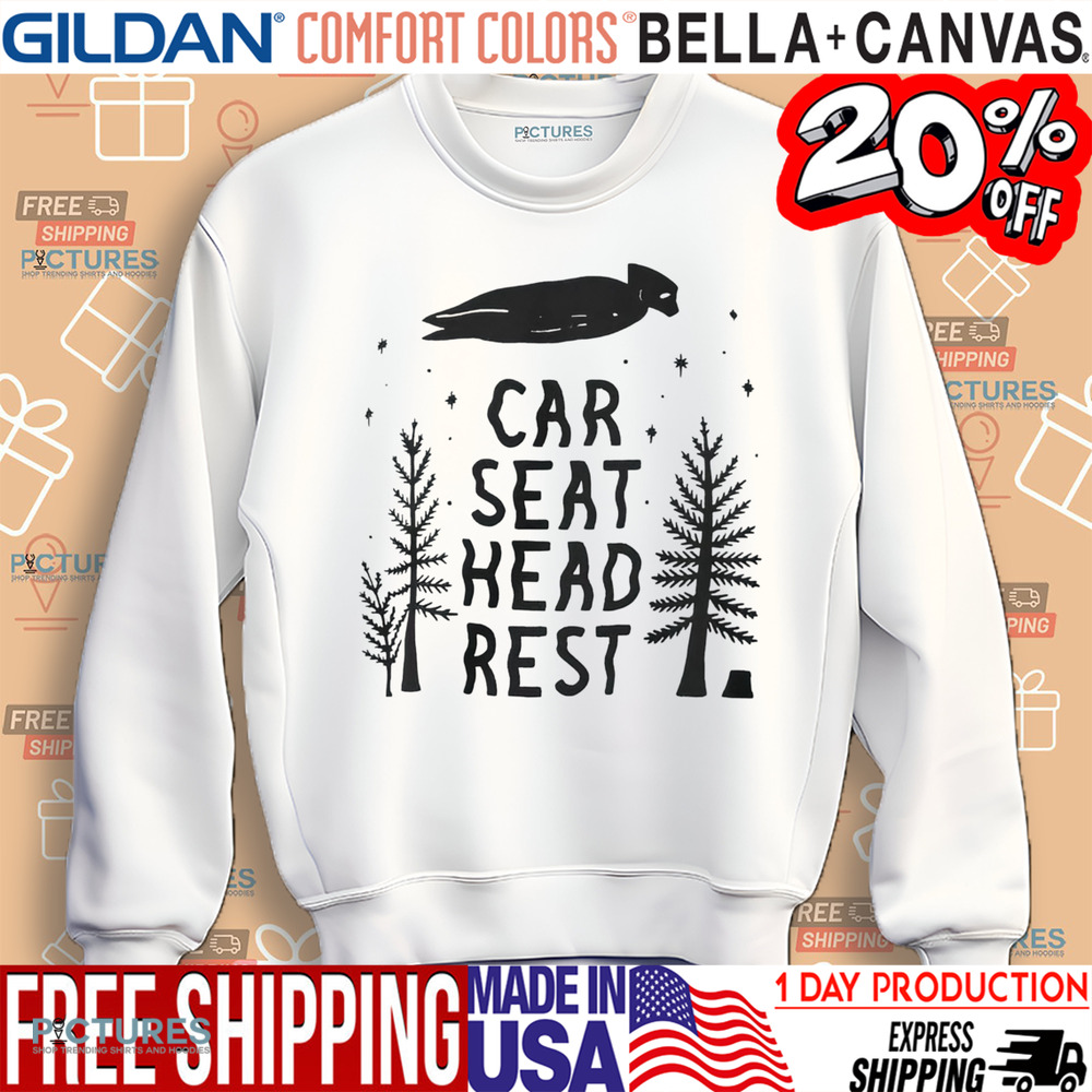 Car Seat Headrest Merchandise Velvet Flocked Shirt