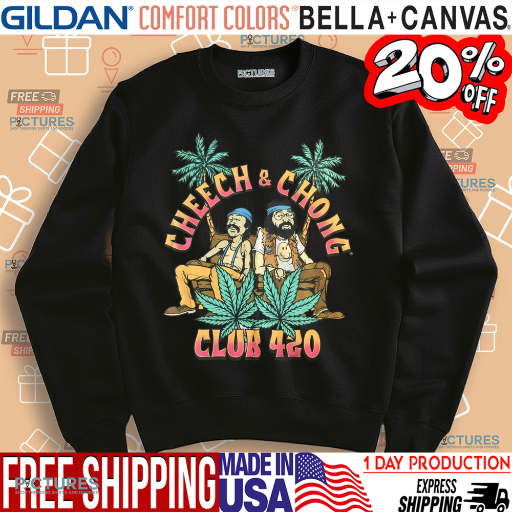 Cheech & Chong Weed Cannabis Club 420 Shirt