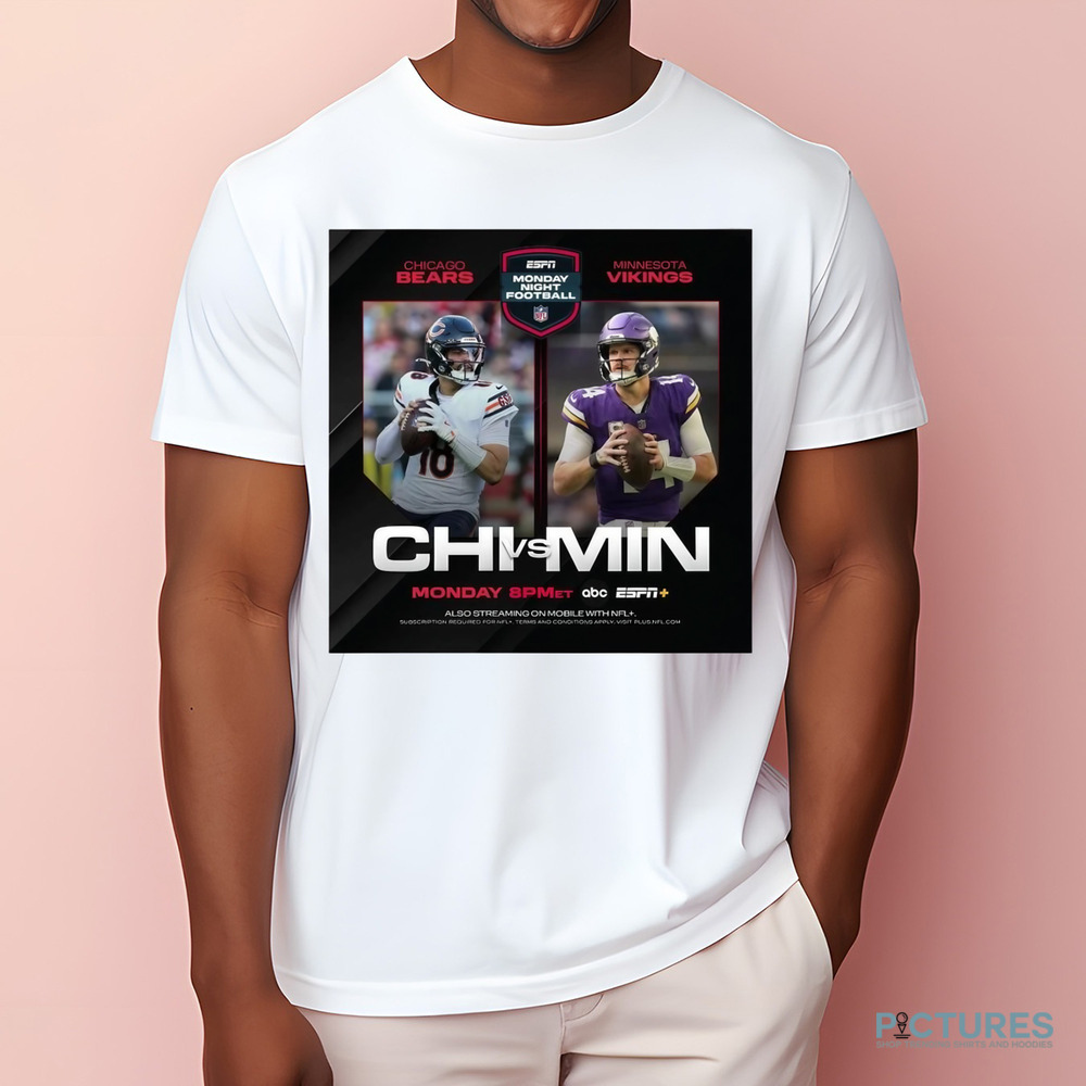 Chicago Bears vs. Minnesota Vikings Monday Night Football Two For One Special On Monday Night Poster Shirt