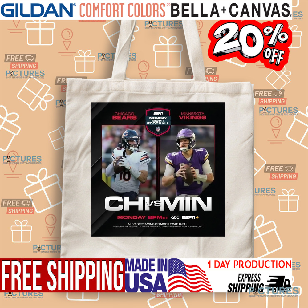 Chicago Bears vs. Minnesota Vikings Monday Night Football Two For One Special On Monday Night Poster Shirt