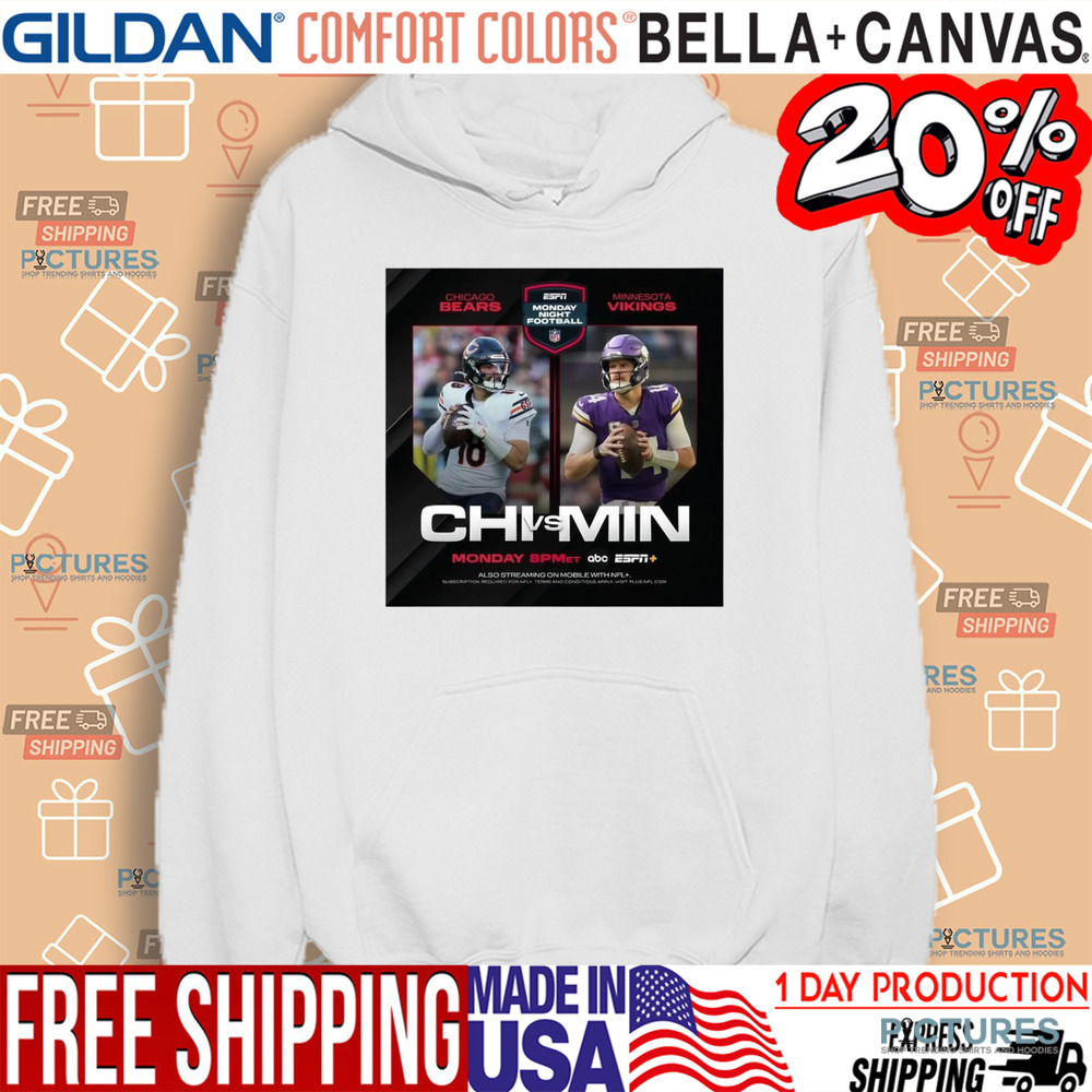 Chicago Bears vs. Minnesota Vikings Monday Night Football Two For One Special On Monday Night Poster Shirt