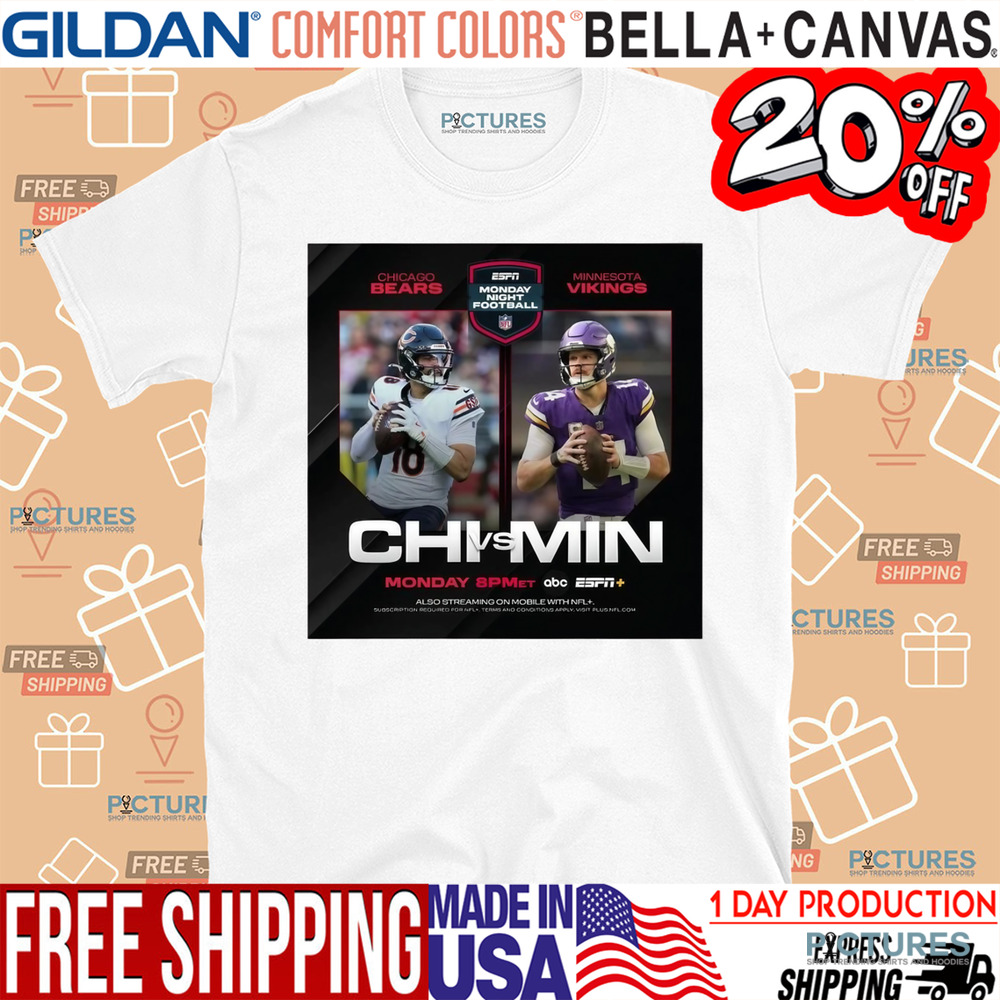 Chicago Bears vs. Minnesota Vikings Monday Night Football Two For One Special On Monday Night Poster Shirt