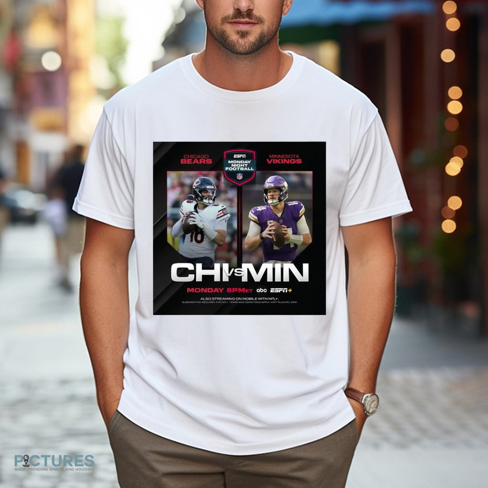 Chicago Bears vs. Minnesota Vikings Monday Night Football Two For One Special On Monday Night Poster Shirt
