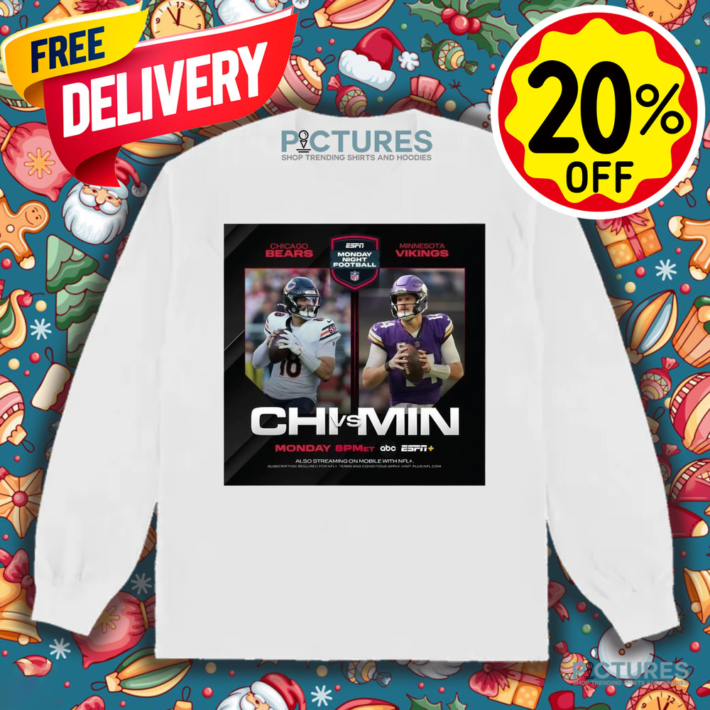 Chicago Bears vs. Minnesota Vikings Monday Night Football Two For One Special On Monday Night Poster Shirt