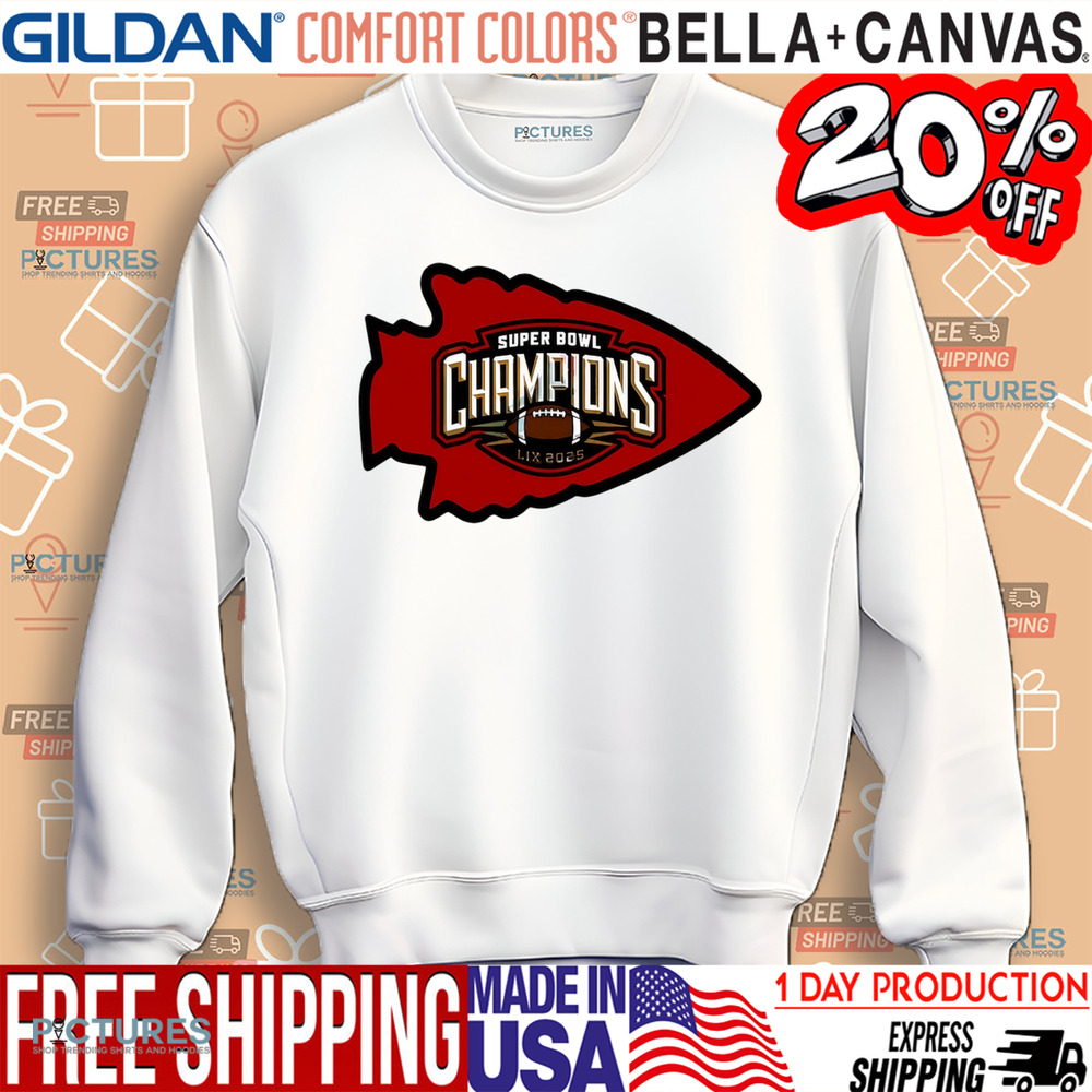 Chiefs Super Bowl Lix Champions 2025 Football logo shirt