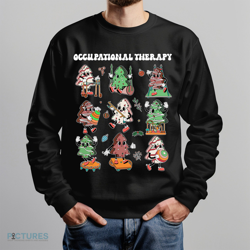 Christmas Tree Occupational Therapy Vintage Shirt