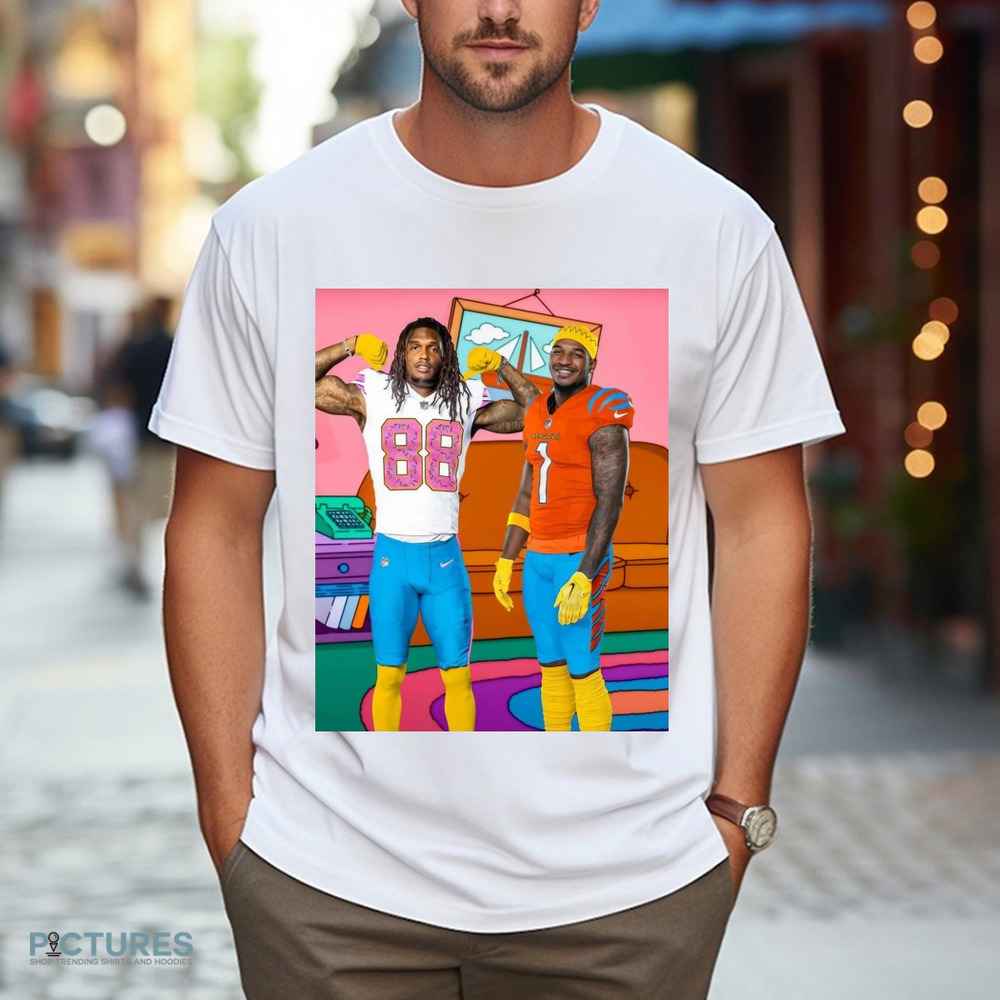 Cincinnati Bengals Vs Dallas Cowboys Imagine these stars suiting up in Springfield Poster shirt
