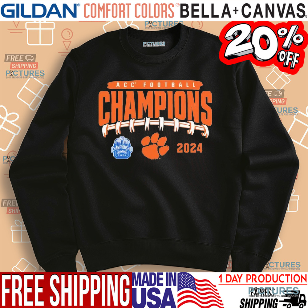 Clemson Tigers 2024 ACC Football Conference Champions Endzone Rush Shirt