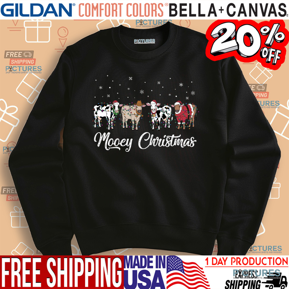 Cows Mooey Christmas Funny Meme Xmas Shirt