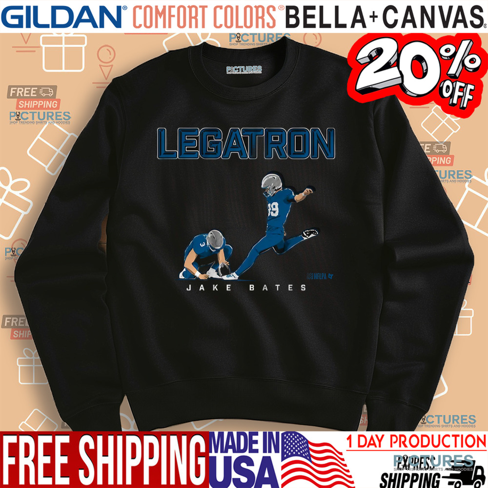 Detroit Lions Jake Bates Placekicker Legatron NFL Shirt
