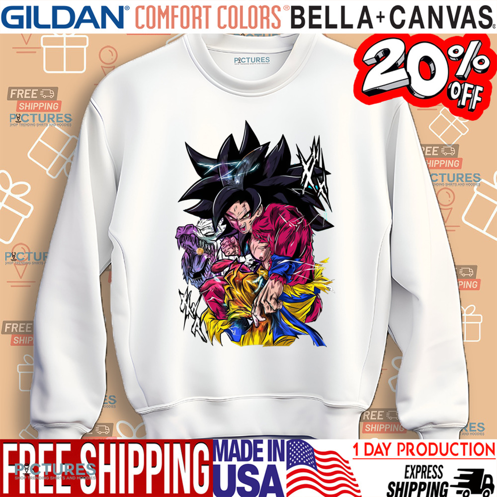 Dragon Ball GT Super Saiyan Son Goku 4 Anime Manga Shirt