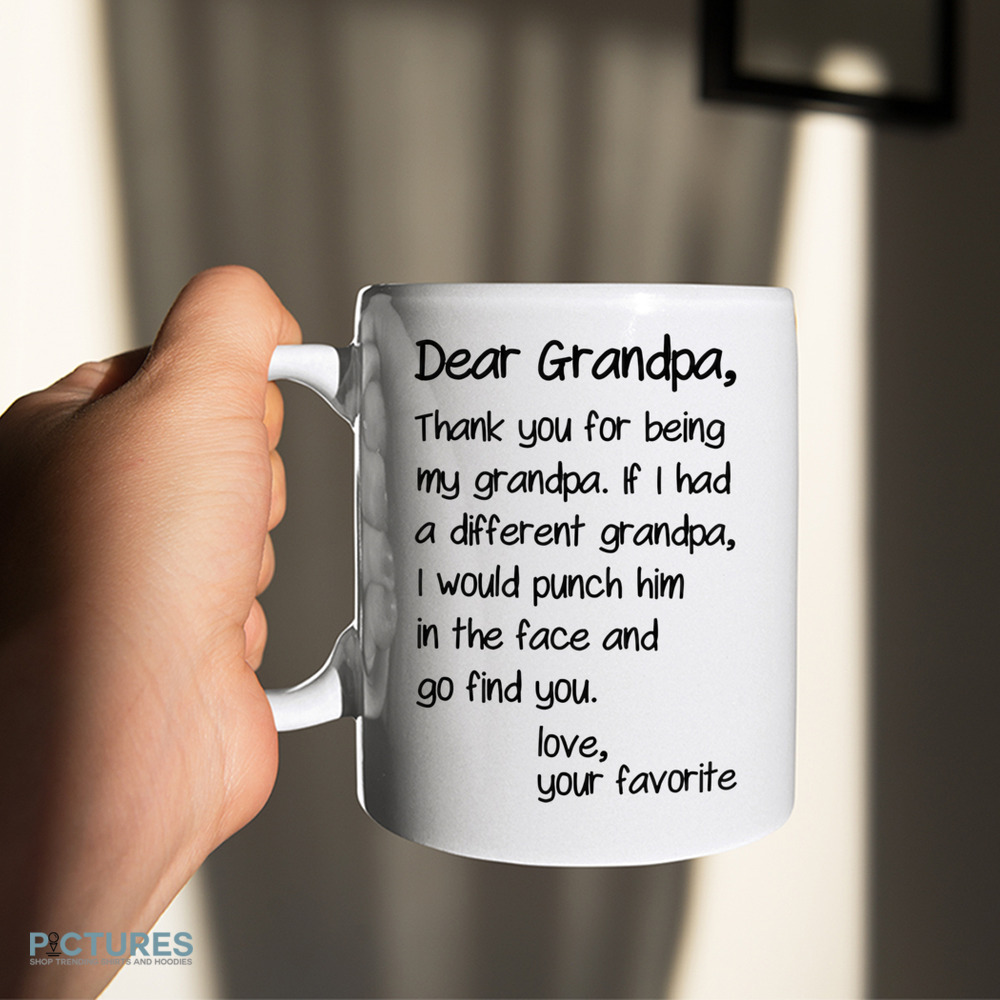 Father's Day Dear Granpa Thank You For Being My Granpa Coffee Mug