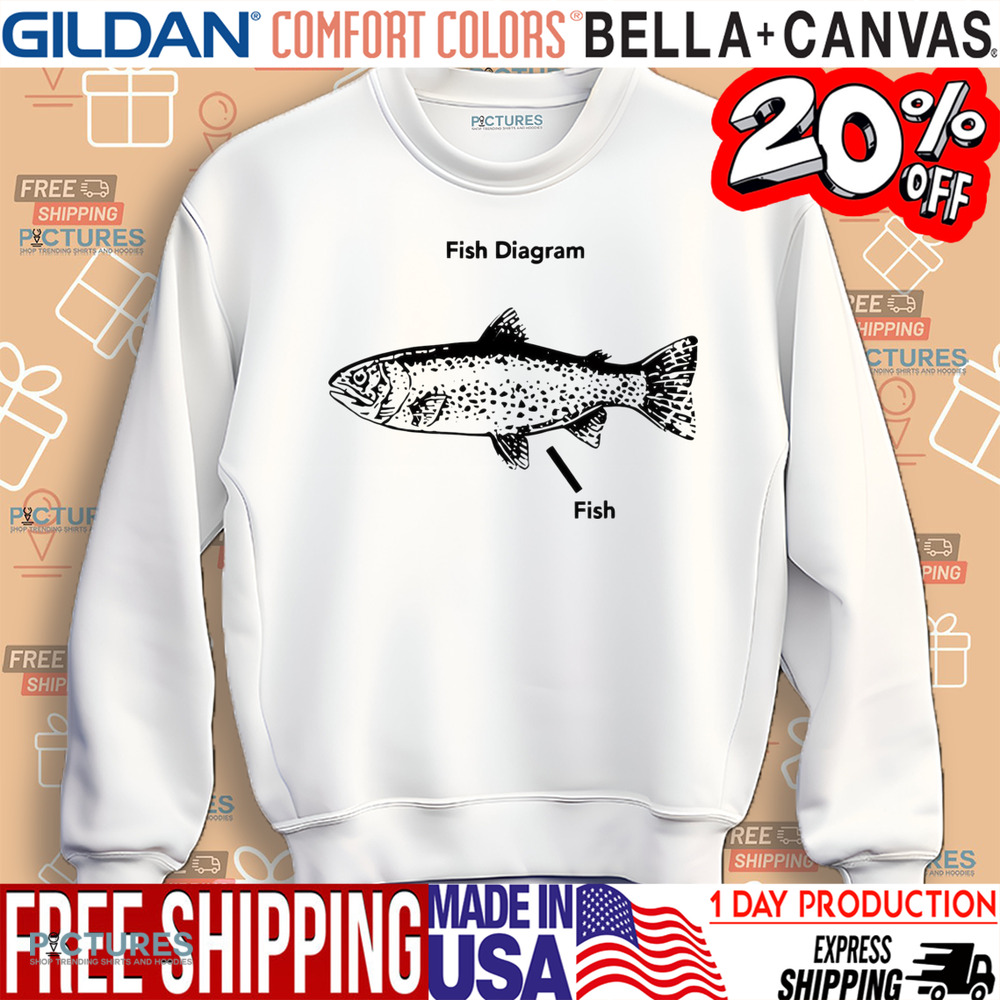 Fish diagram shirt