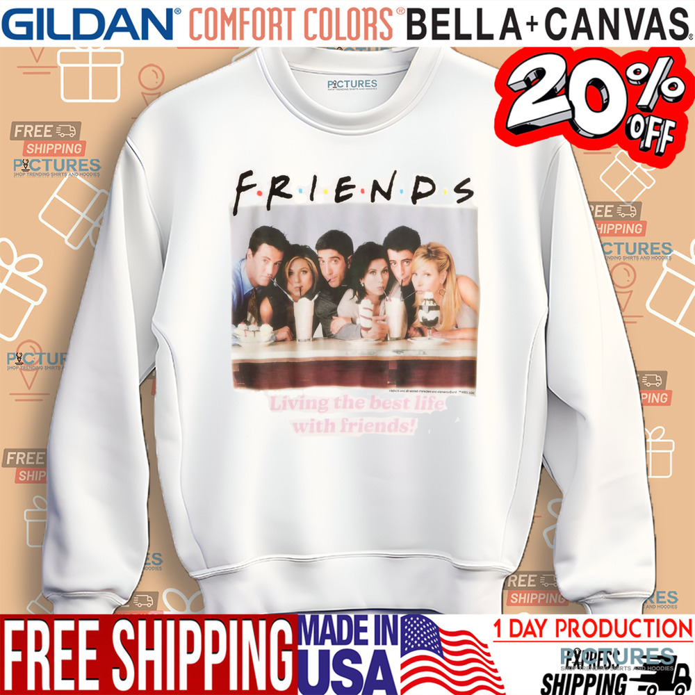 Friends Living The Best Life With Friends Photo Shirt