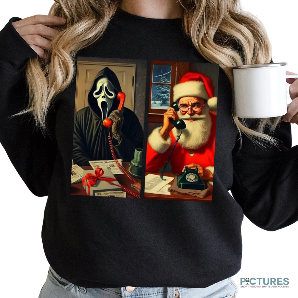 Ghostface And Santa Christmas Shirt