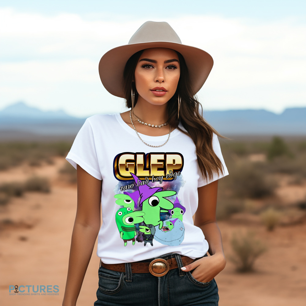 Glep collage Smiling Friends Raw Bad Boy Edge Shirt Glep collage Smiling Friends Raw Bad Boy Edge Shirt