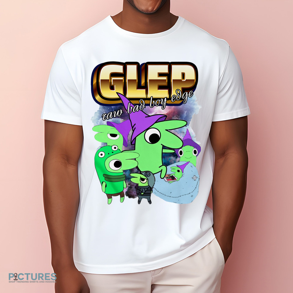 Glep collage Smiling Friends Raw Bad Boy Edge Shirt Glep collage Smiling Friends Raw Bad Boy Edge Shirt