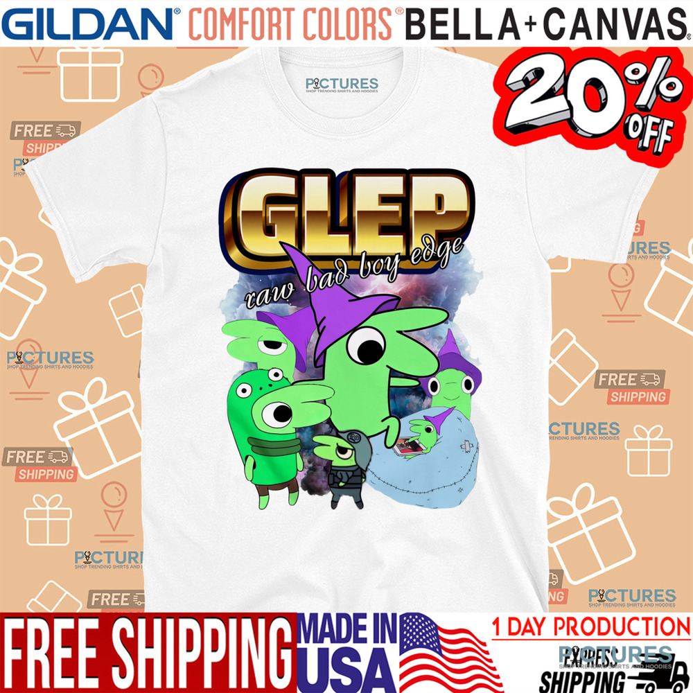 Glep collage Smiling Friends Raw Bad Boy Edge Shirt Glep collage Smiling Friends Raw Bad Boy Edge Shirt