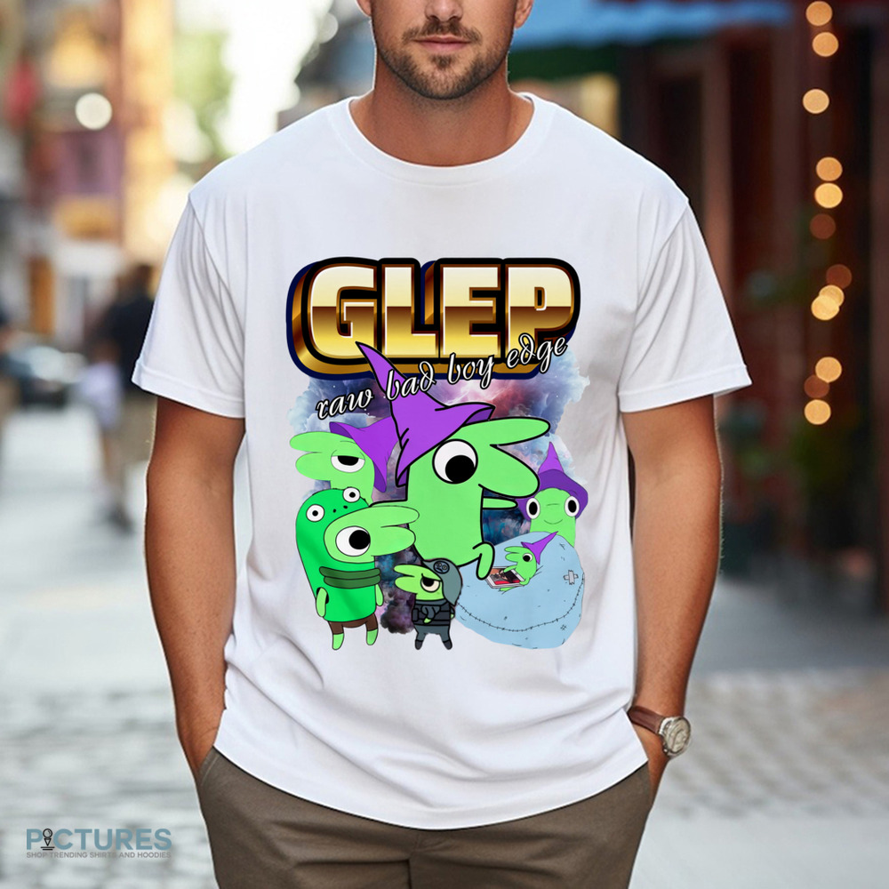 Glep collage Smiling Friends Raw Bad Boy Edge Shirt Glep collage Smiling Friends Raw Bad Boy Edge Shirt