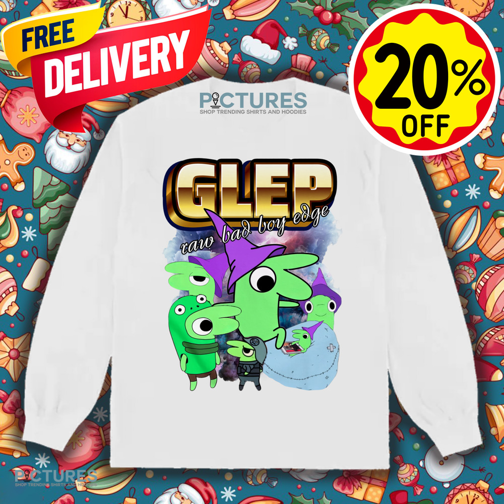 Glep collage Smiling Friends Raw Bad Boy Edge Shirt Glep collage Smiling Friends Raw Bad Boy Edge Shirt