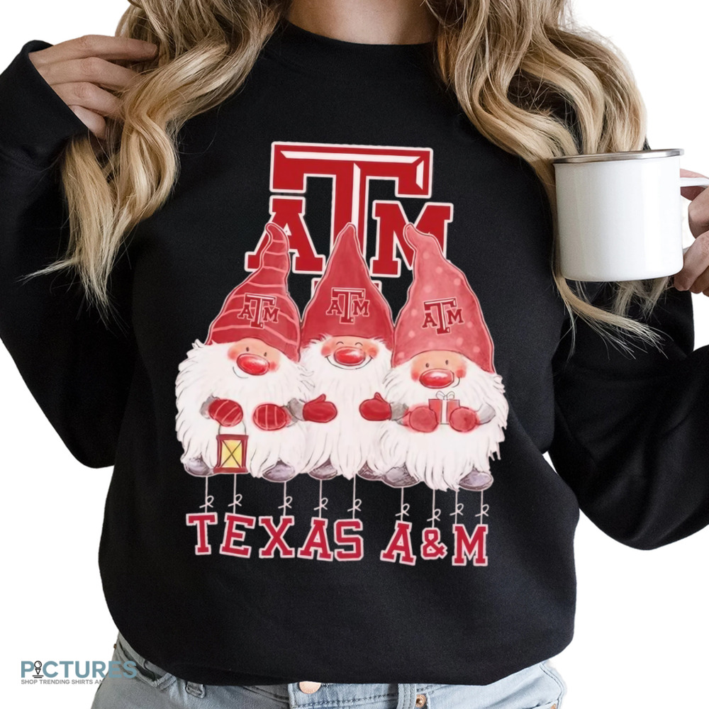 Gnomes Texas AM Aggies Merry Christmas Shirt