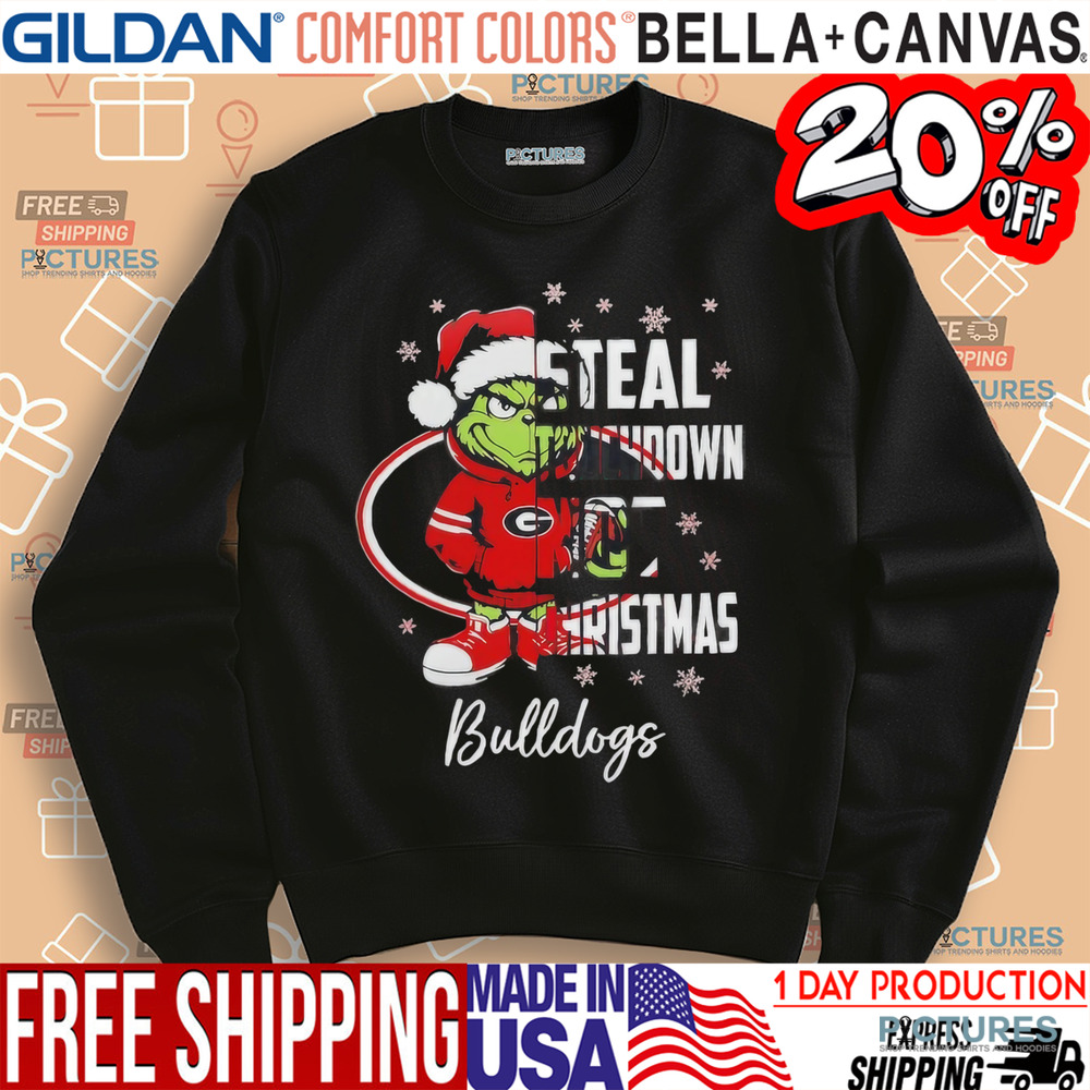 Grinch Georgia Bulldogs fans steal touchdown not Christmas shirt