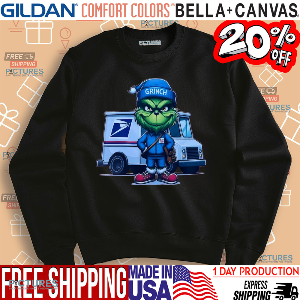 Grinch Working At USPS Shirt