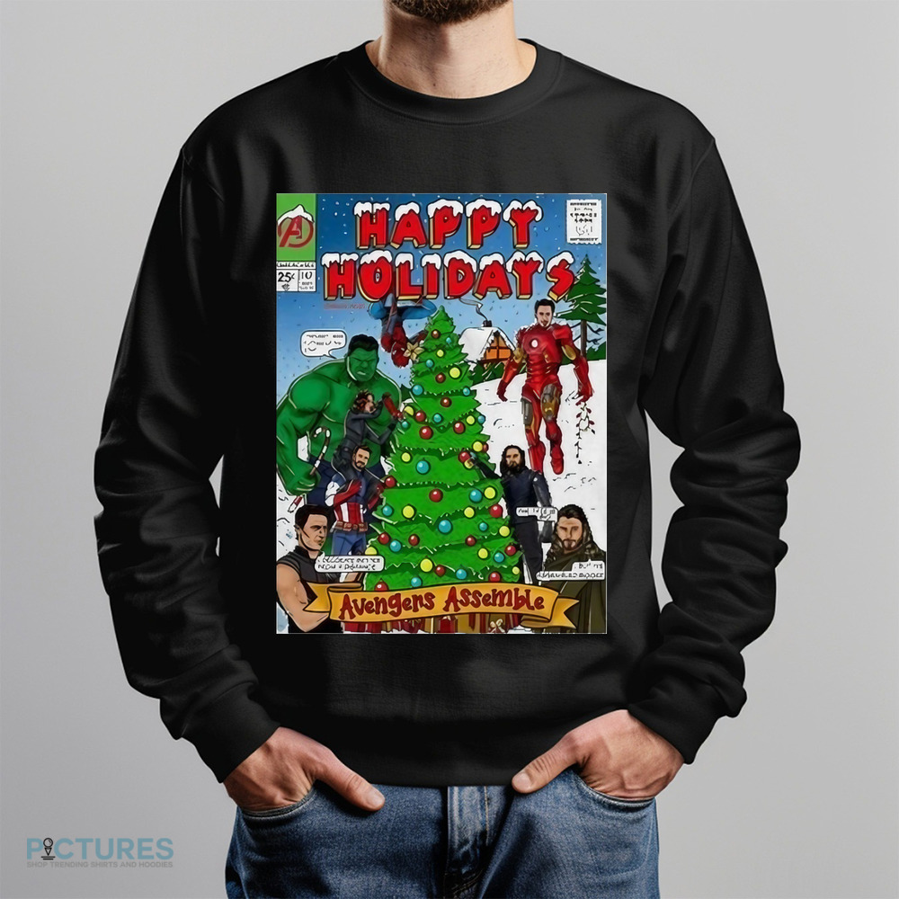 Happy Holidays Avengers Assemblе Shirt Happy Holidays Avengers Assemblе Shirt