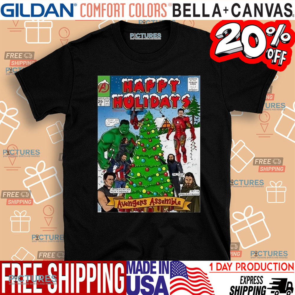 Happy Holidays Avengers Assemblе Shirt Happy Holidays Avengers Assemblе Shirt