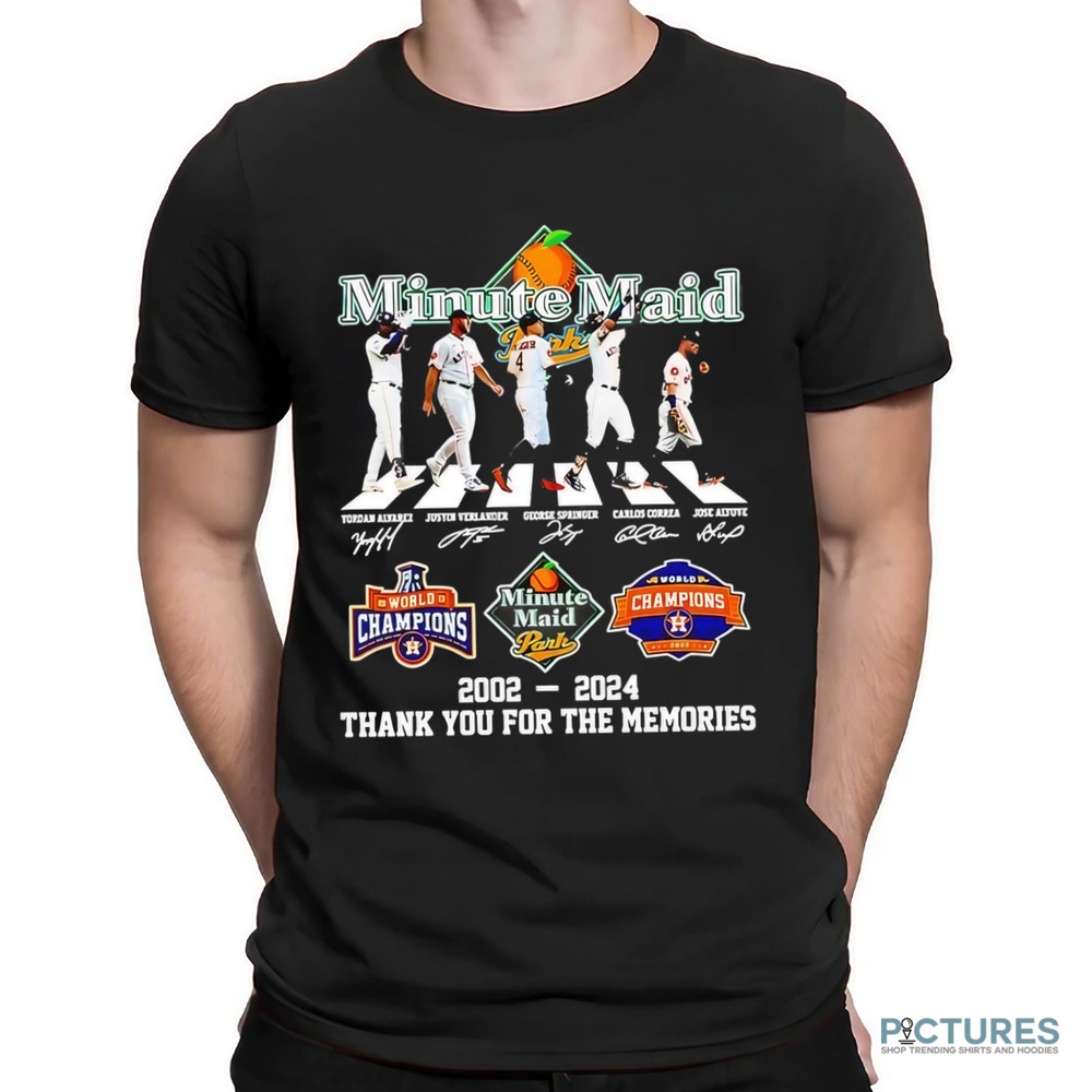 Houston Astros Minute Maid Abbey Road 2002 2024 thank you for the memories shirt