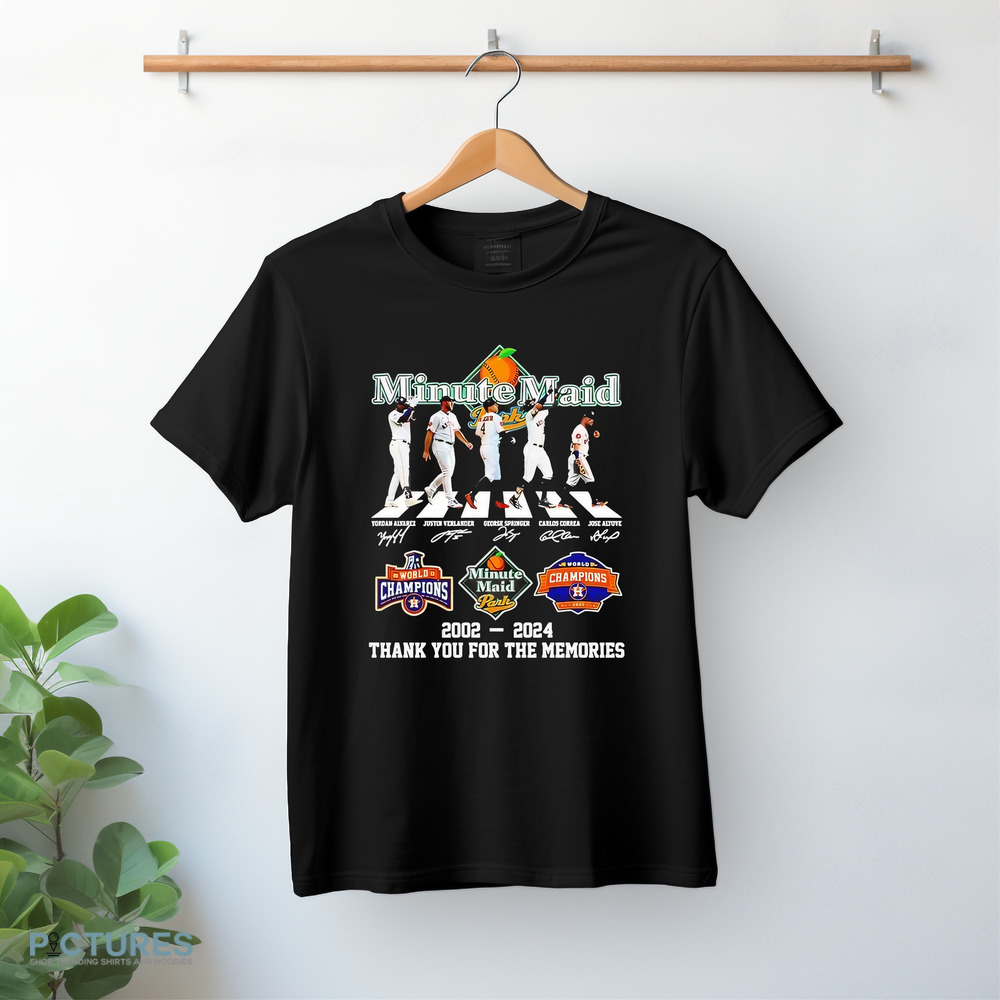 Houston Astros Minute Maid Abbey Road 2002 2024 thank you for the memories shirt