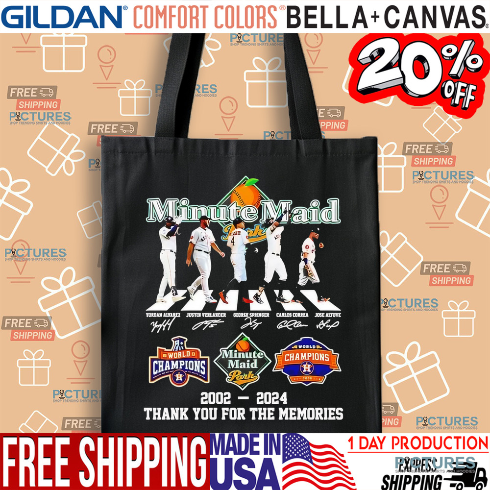 Houston Astros Minute Maid Abbey Road 2002 2024 thank you for the memories shirt