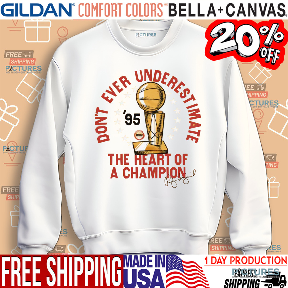 Houston Rockets Homage HWC Rudy Don't Ever Underestimate The Heart Of A Champion Shirt