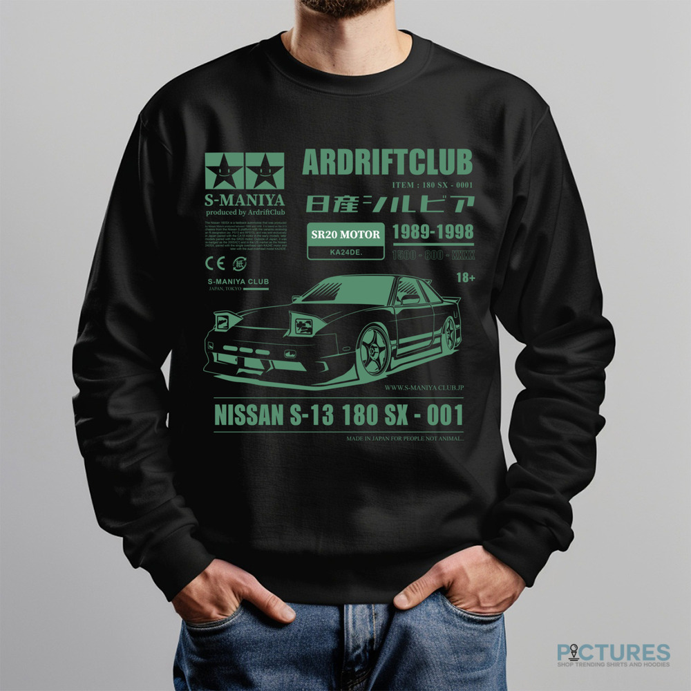 IS-Manila Ar Drift Club SR20 Motor Nissan S13 180 SX-001 Shirt
