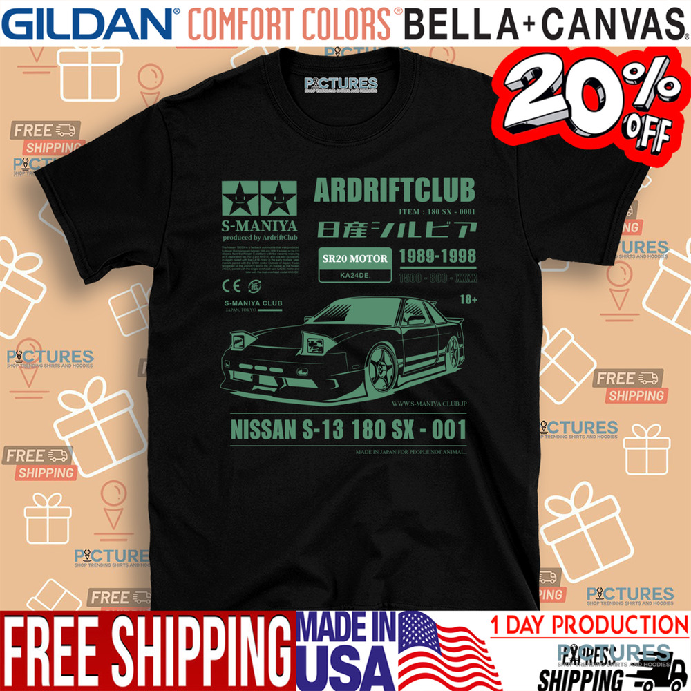 IS-Manila Ar Drift Club SR20 Motor Nissan S13 180 SX-001 Shirt