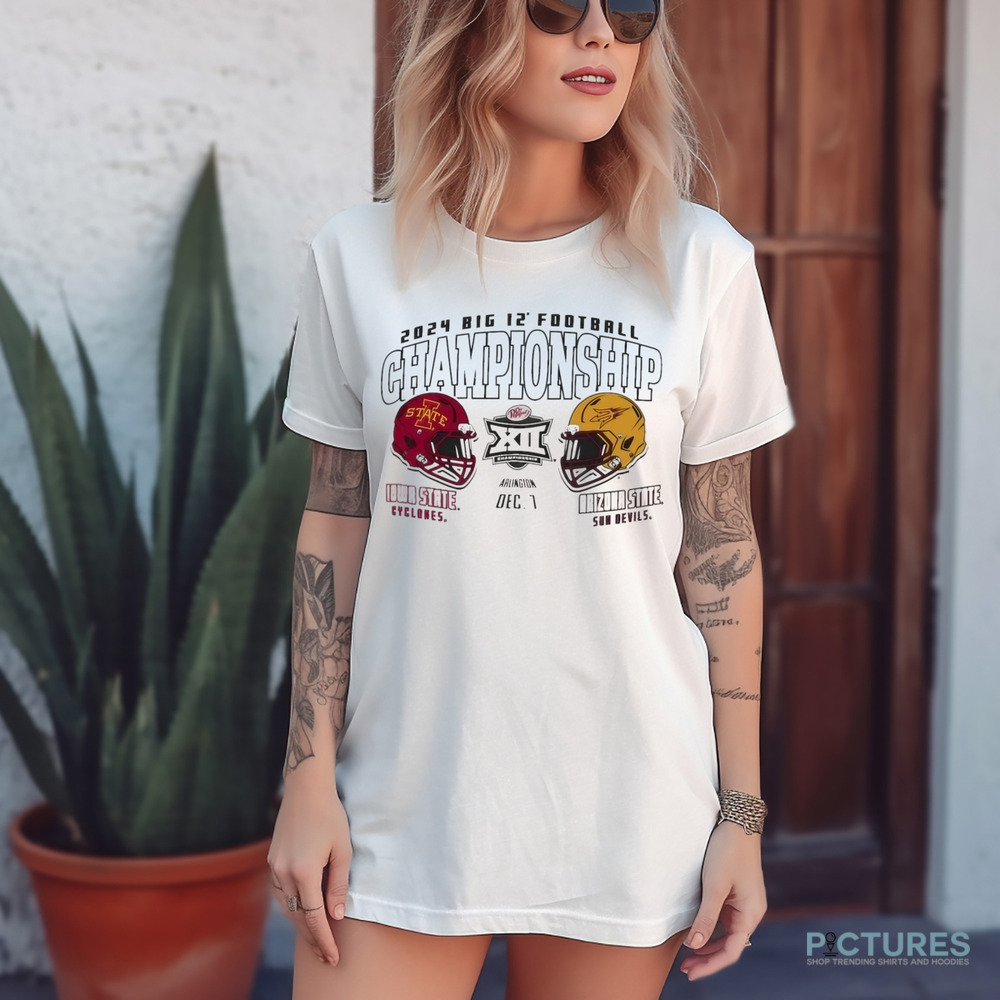 Iowa State Cyclones vs. Arizona State 2024 Big 12 Football Championship Dueling Matchup Shirt
