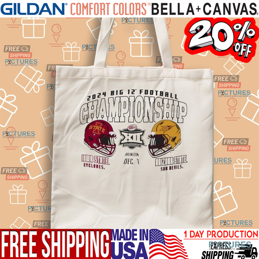 Iowa State Cyclones vs. Arizona State 2024 Big 12 Football Championship Dueling Matchup Shirt