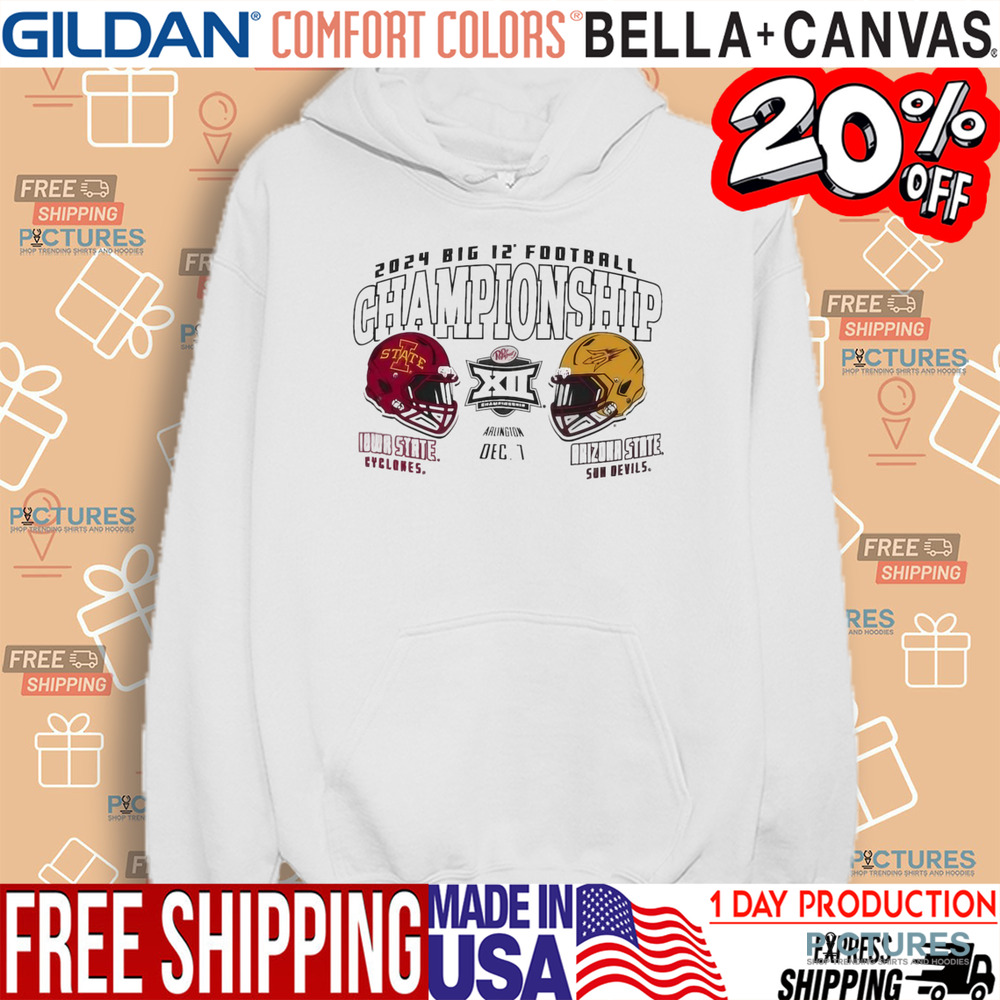 Iowa State Cyclones vs. Arizona State 2024 Big 12 Football Championship Dueling Matchup Shirt