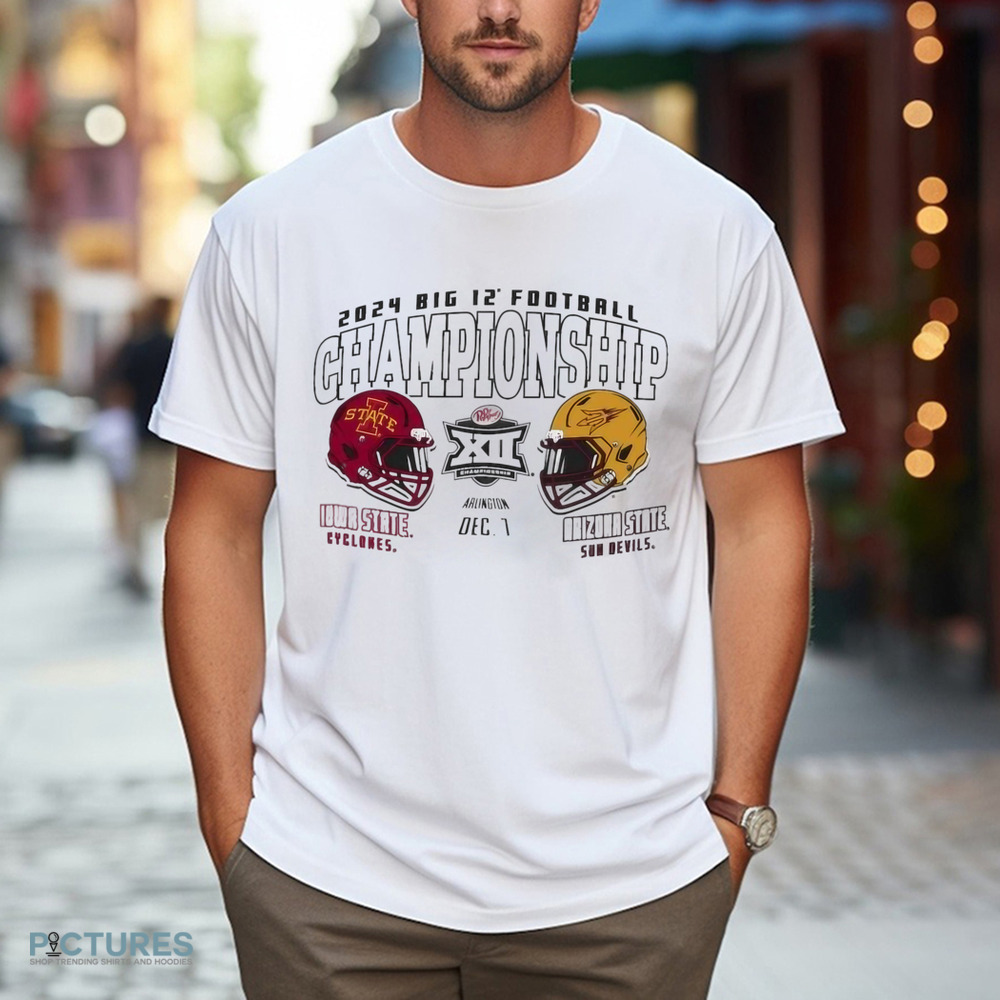 Iowa State Cyclones vs. Arizona State 2024 Big 12 Football Championship Dueling Matchup Shirt