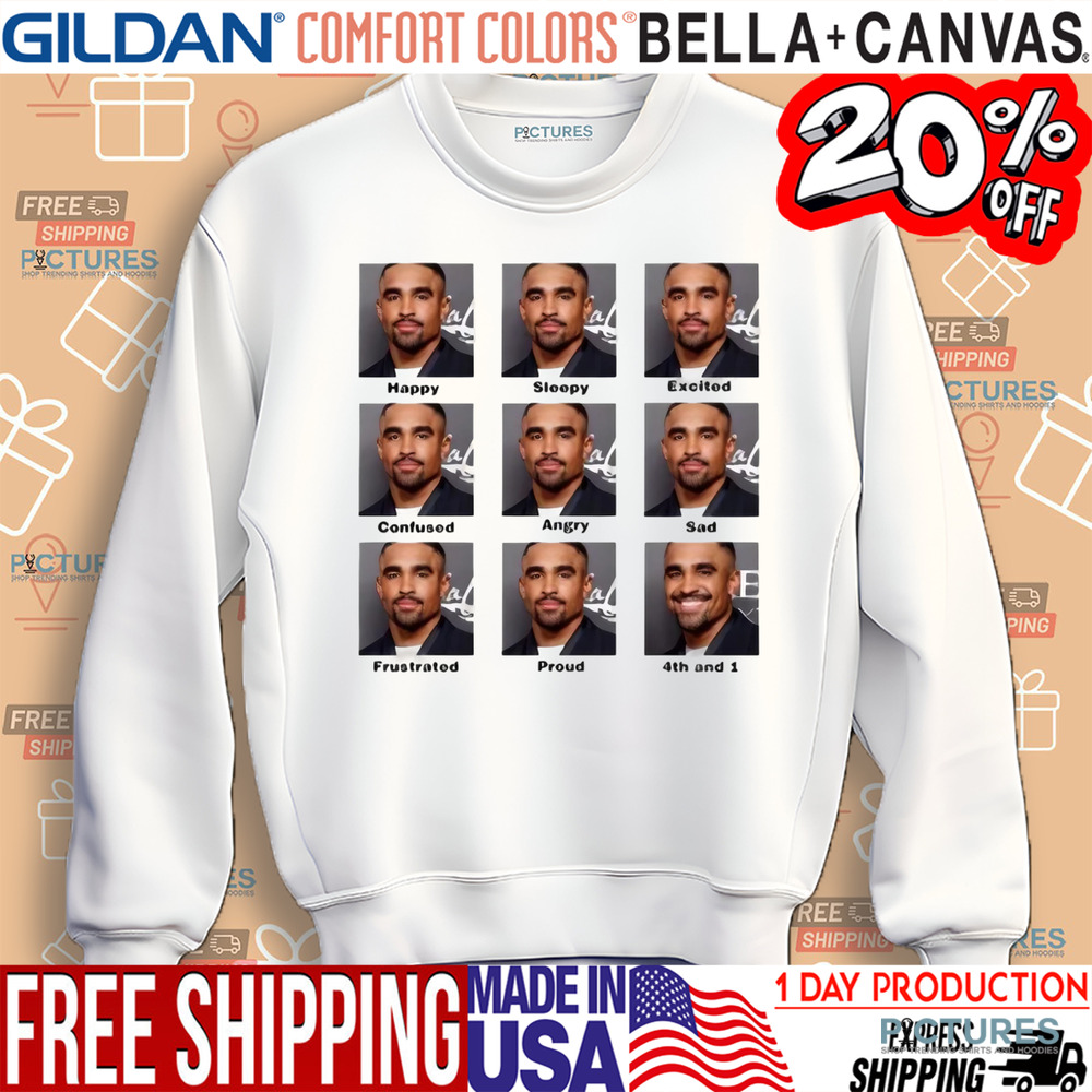 Jalen Hurts Faces 4Th And 1 Shirt