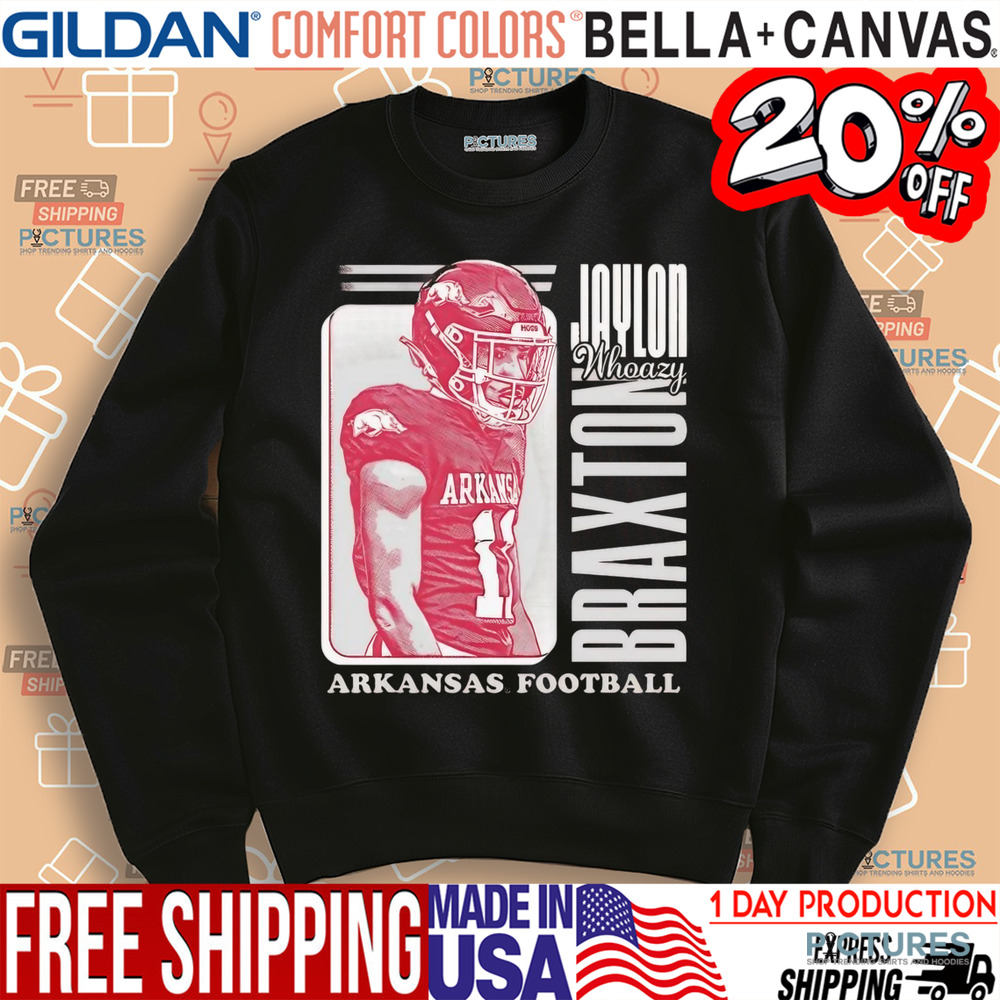 Jaylon Braxton Arkansas football cartoon shirt