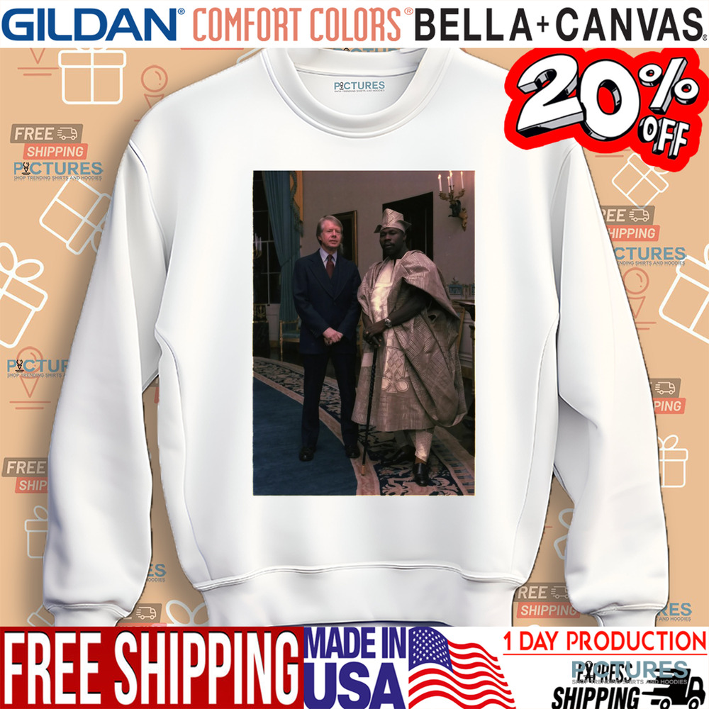 Jimmy Carter With President Of Nigeria Pic Shirt