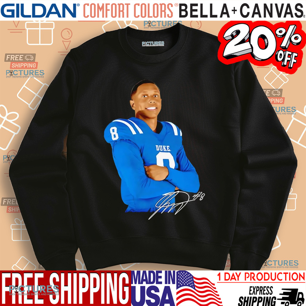Jordan Moore Duke football signature shirt