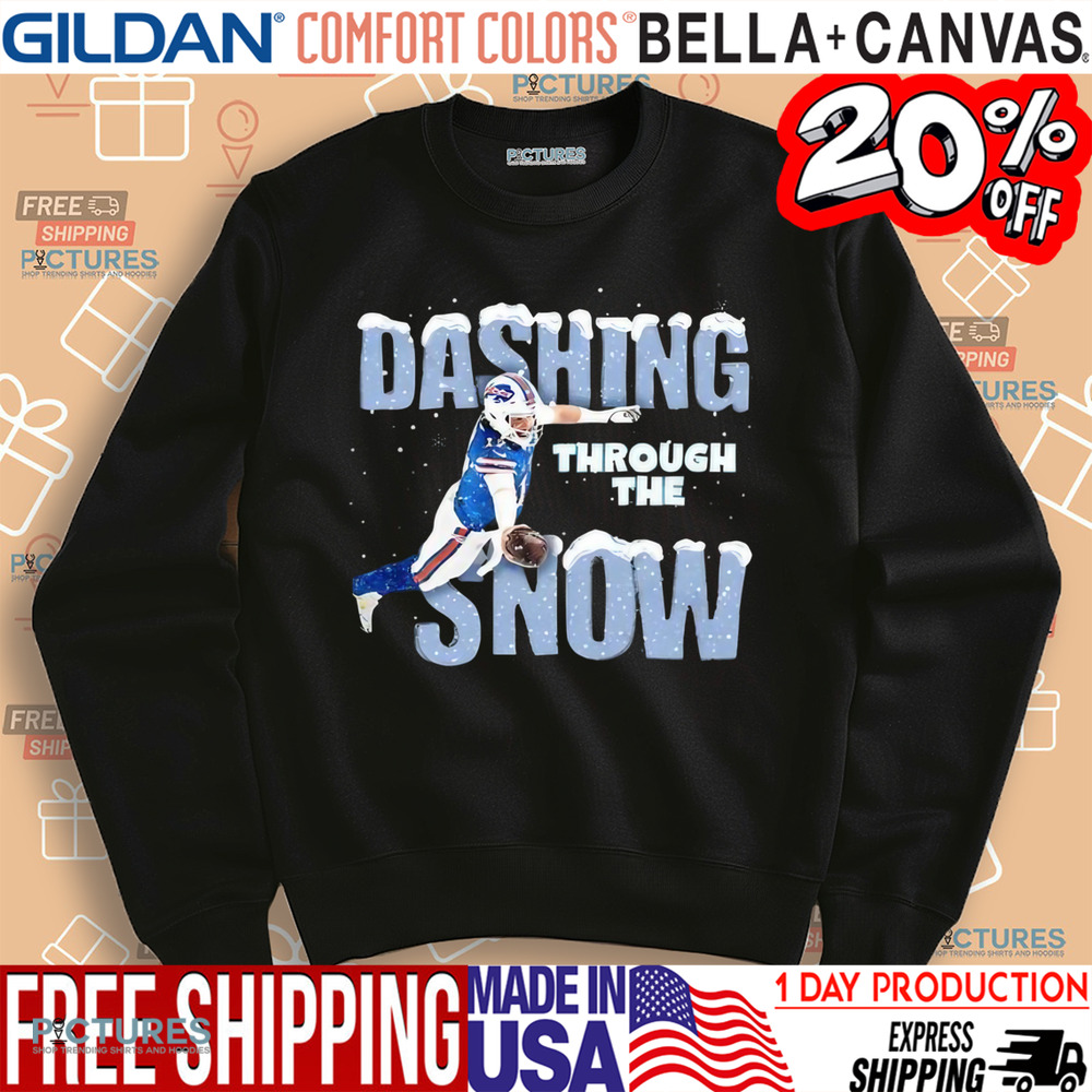 Josh Allen Dashing Through The Snow Shirt