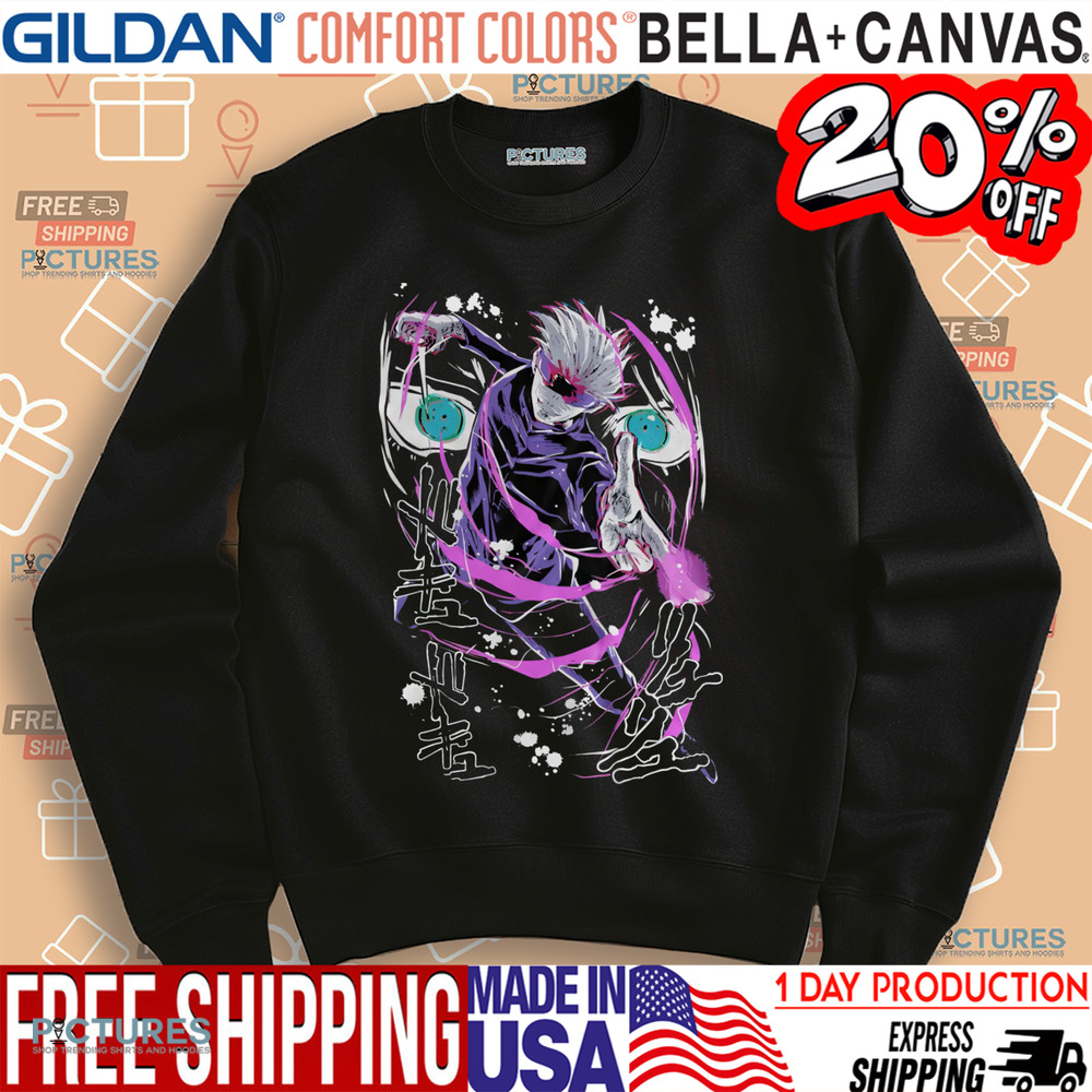 Jujutsu Kaisen Gojo Satoru Anime Manga Shirt