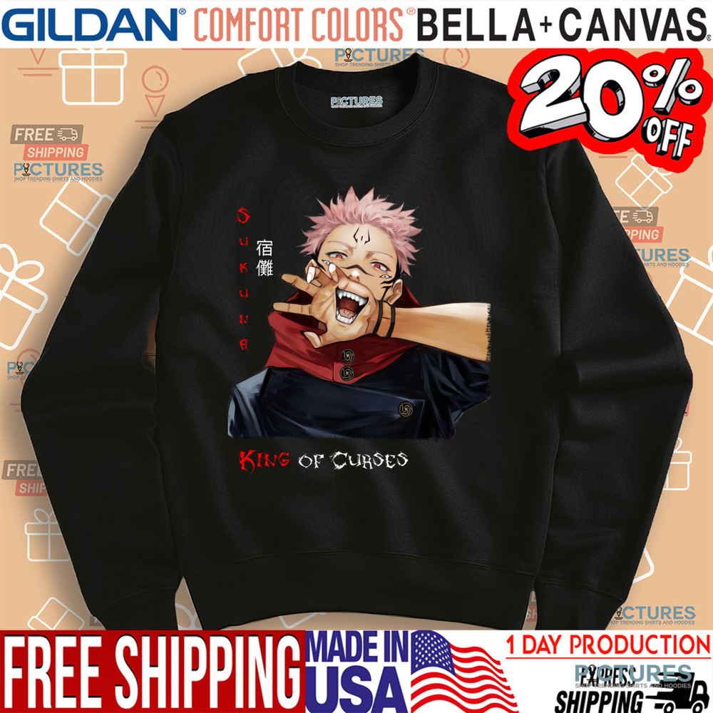 Jujutsu Kaisen Sukuna King Of Curses Anime Shirt