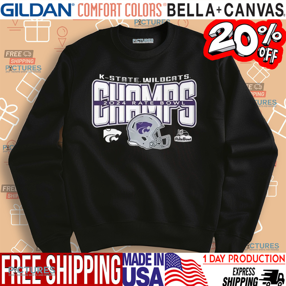 K-State Wildcats 2024 Rate Bowl Champions Shirt