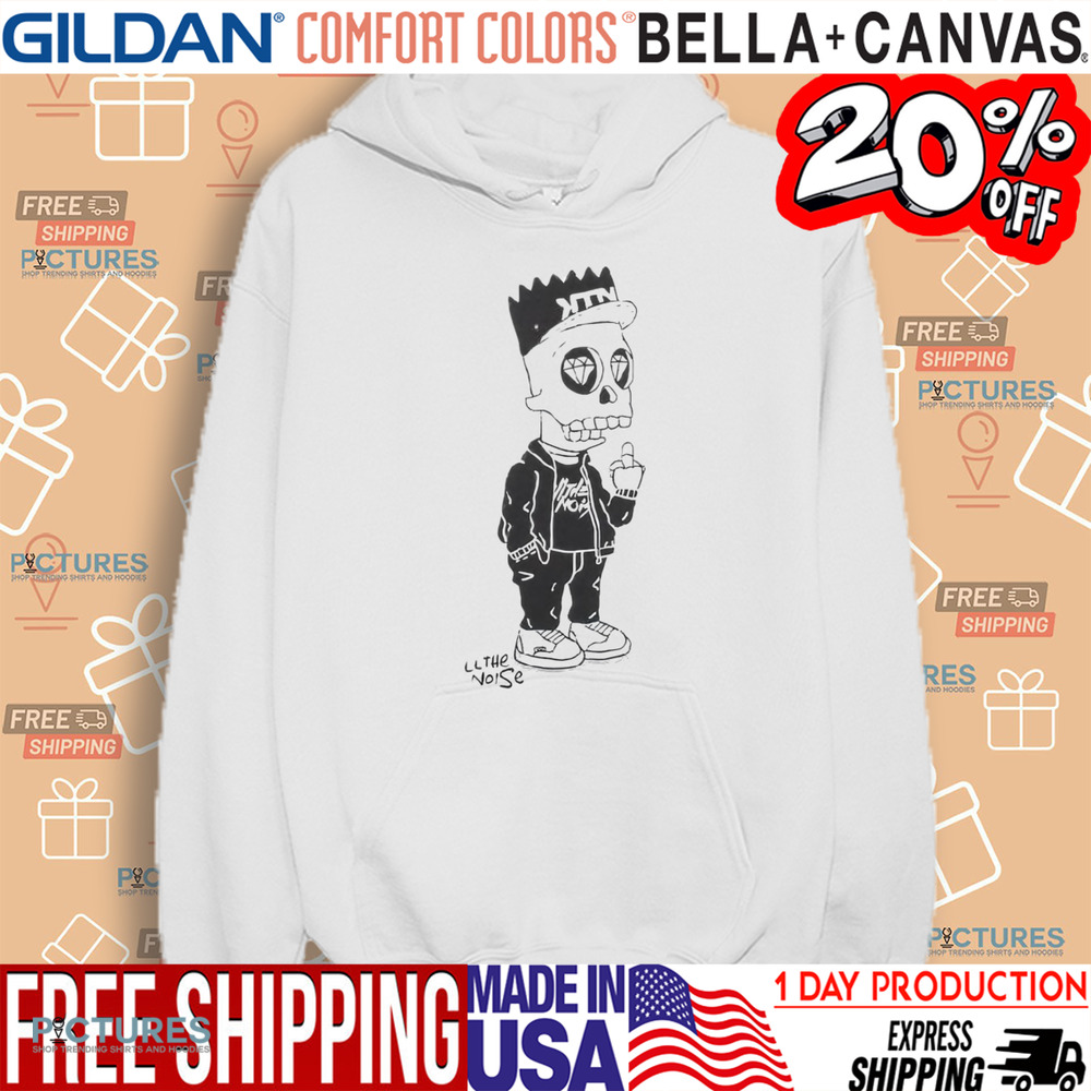 Kill The Noise Bart Simpson Middle Finger Shirt Kill The Noise Bart Simpson Middle Finger Shirt