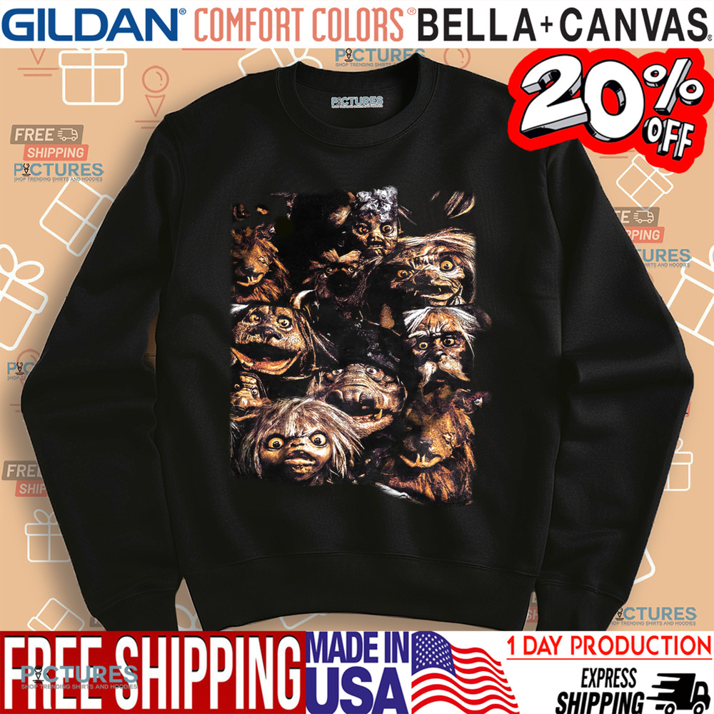Labyrinth Goblins 1986 Vintage Fantasy Movie Shirt, Cotton Unisex T-shirt, Crew Neck, Size S- 4xl, Menswear Top, Womenswear Top Underwear Streetwear1