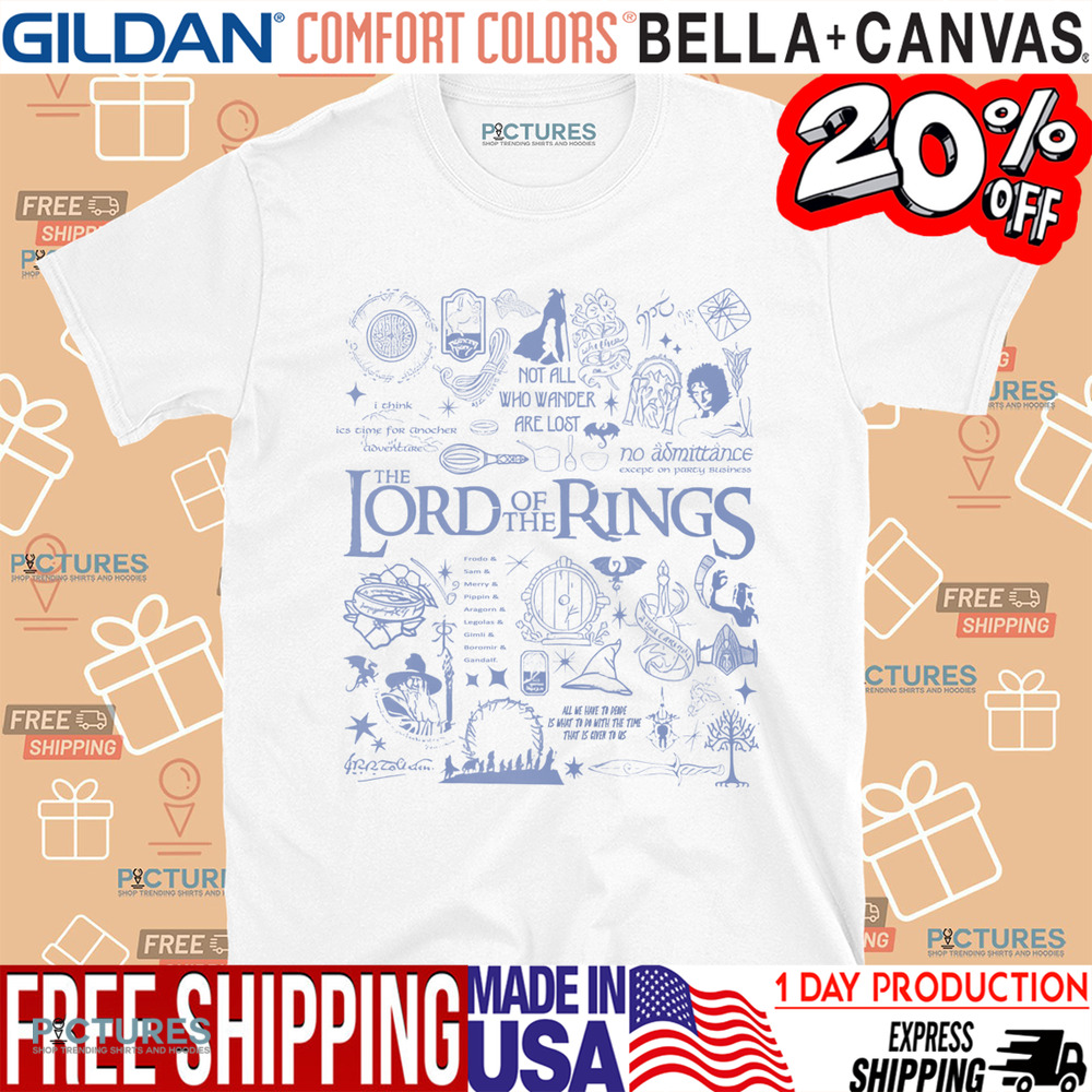 Lord Of The Rings Not All Who Wander Are Lost Shirt
